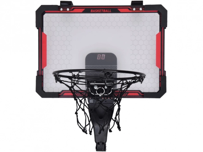 Set canestro da basket con tabellone elettronico e pallone