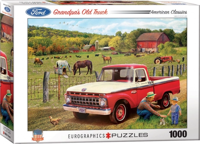 Puzzle Auto del Nonno 1000 Pezzi