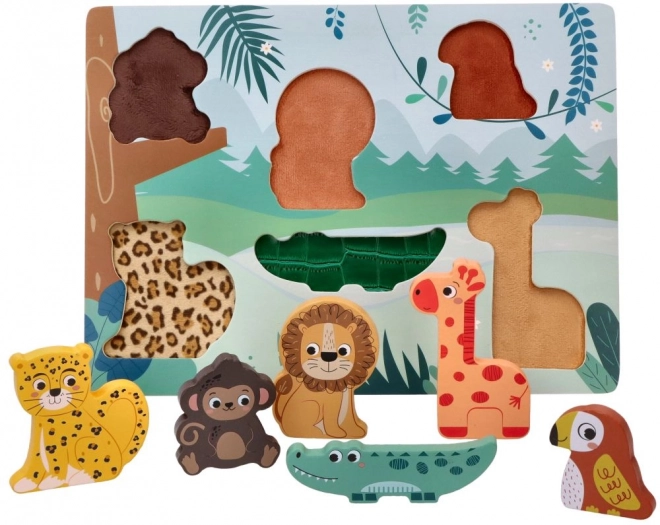 Puzzle tattile 3D animali safari