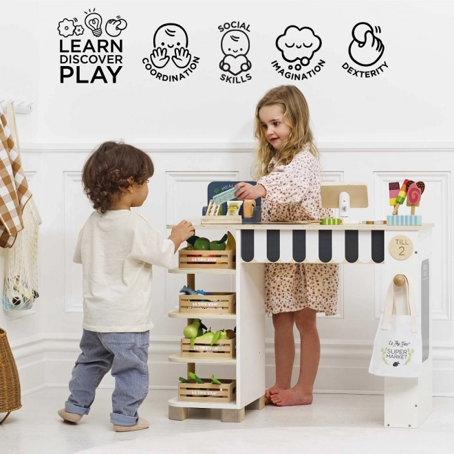 Bancarella di vendita Le Toy Van con cassa e accessori