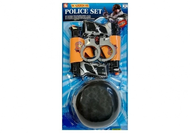 Set da poliziotto con pistole e manette