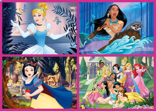 Puzzle Disney Principesse 4 in 1