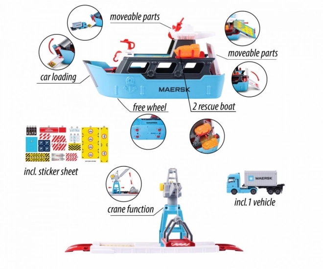 Set Majorette con Veicolo Maersk