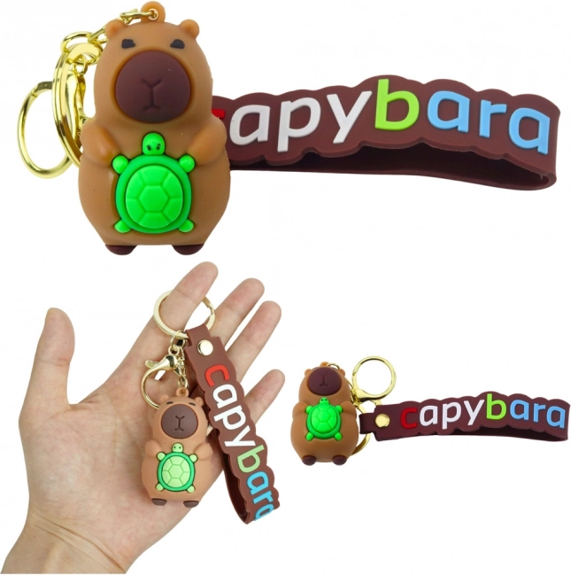 Ciondolo Capibara con tartaruga
