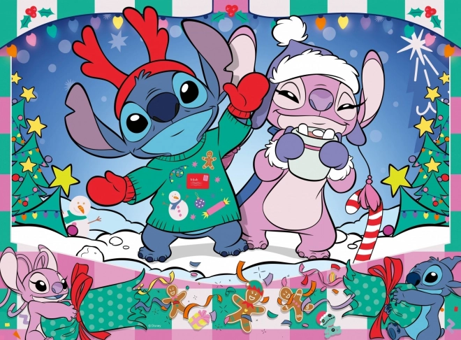Puzzle 100 Pezzi Stitch Natale Disney