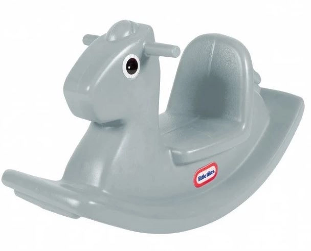 Cavallo a dondolo grigio Little Tikes