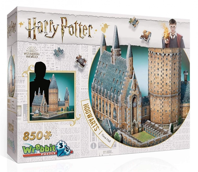 Puzzle 3D Harry Potter Sala Grande di Hogwarts