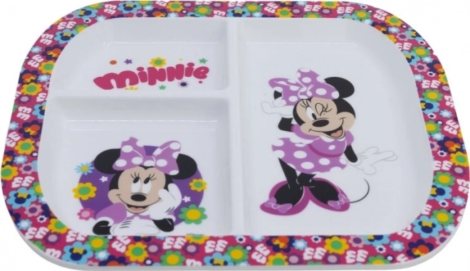Piatto rettangolare per bambini con motivo Minnie