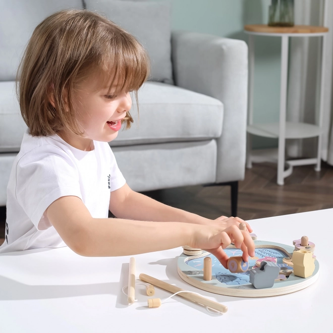 Gioco di Pesca in Legno Magnetico