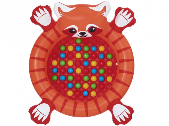 Piscina rossa a secco panda con palline