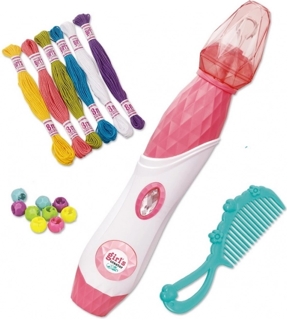 Set perline per capelli con accessori a batteria