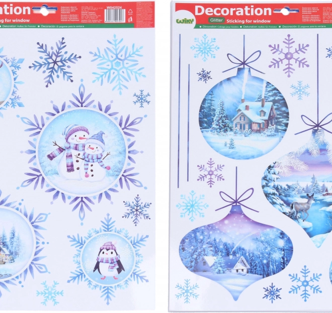 Decorazioni natalizie per finestre 41 × 29 cm