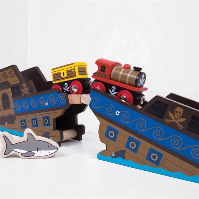 Treno dei Pirati Bigjigs Rail