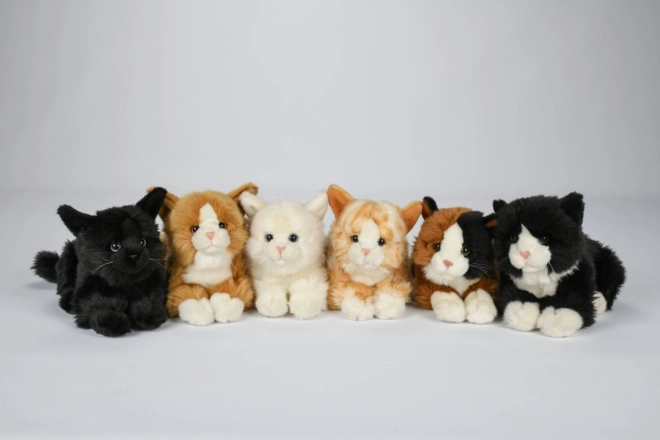 Gatto di peluche sdraiato 30 cm