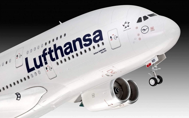 Modello in plastica Airbus A380-800 Lufthansa nuova livrea