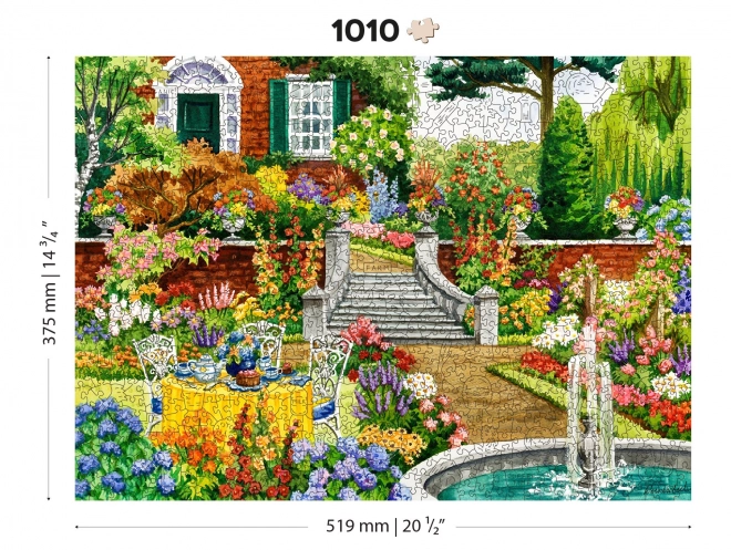 Puzzle in legno Giardino delle cinque 2 in 1