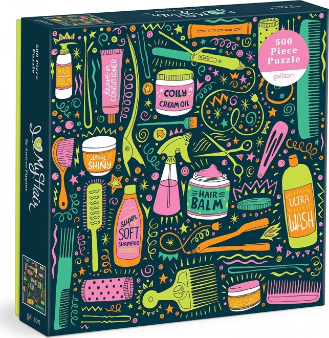 Puzzle quadrati I Love My Hair Tools 500 pezzi