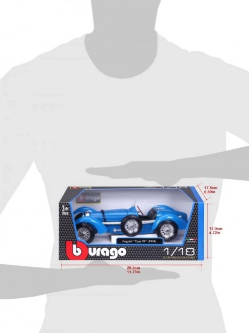 Modello in scala 1:18 Bugatti Type 59 di Bburago