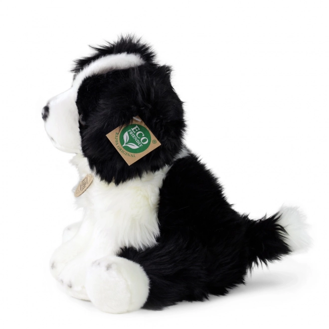 Cane Border Collie di Peluche Seduto 30 cm Eco-Friendly