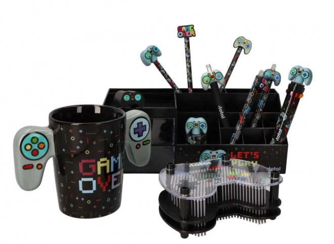 Tazza in ceramica con due manici Game over