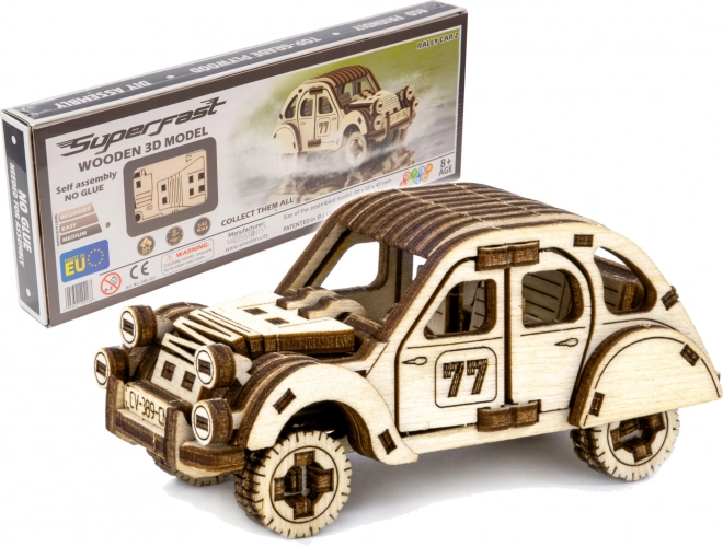 Puzzle in Legno 3D - Auto da Rally