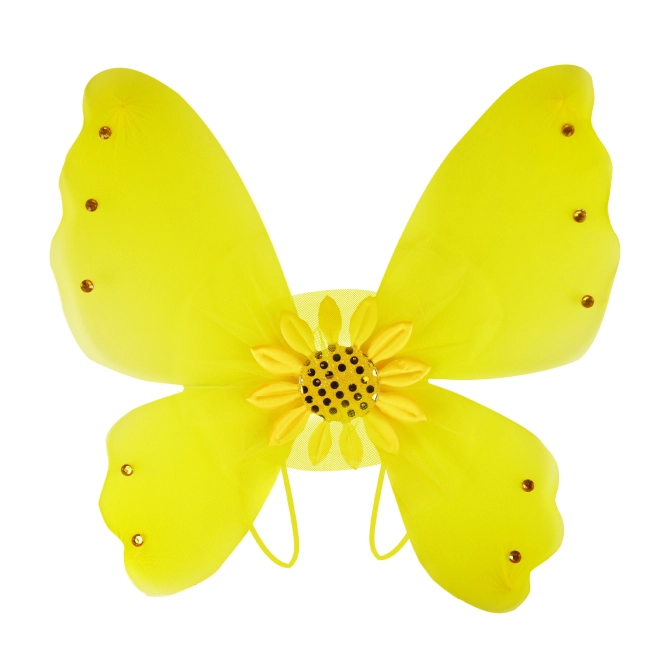 Ali scintillanti con girasole