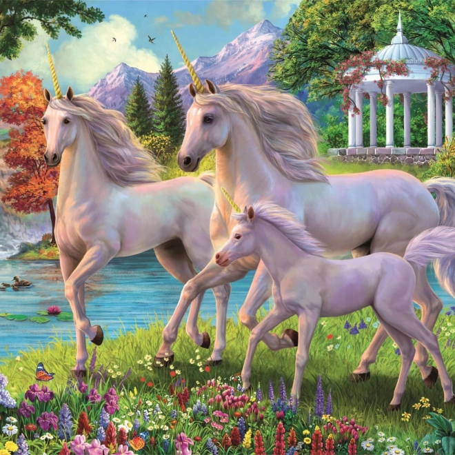Puzzle Unicorni alla cascata 180 pezzi