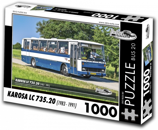 Puzzle Retro-Auta Autobus Karosa LC 735.20