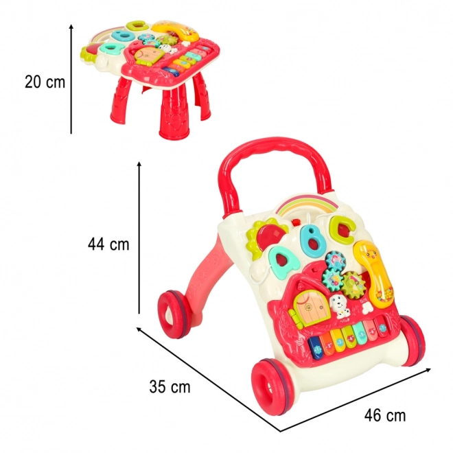 Chicco 4 in 1 tavolo educativo interattivo rosso