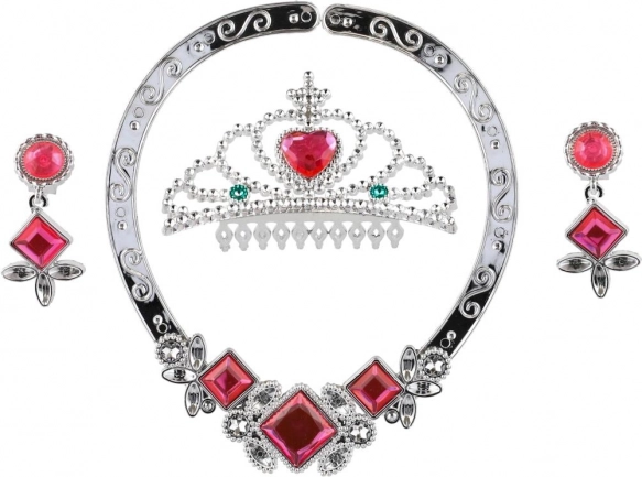 Set di bellezza con corona, collana e orecchini