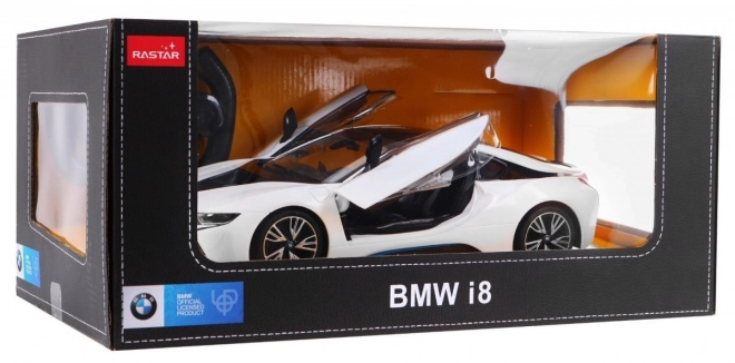 Auto telecomandato BMW i8 bianco in scala 1:14 da RASTAR