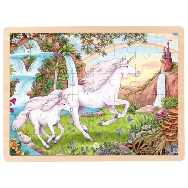 Puzzle in legno Unicorno 48 pezzi