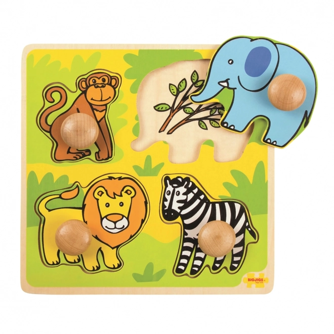 Il mio primo puzzle ad incastro Safari di Bigjigs Toys