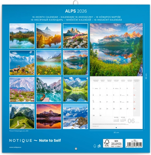 Calendario delle Note Alpi 2026