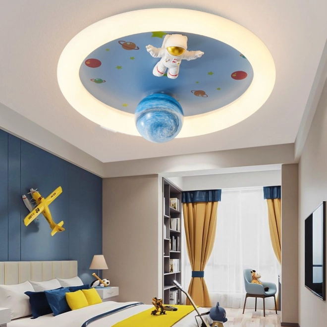 Lampada da soffitto a LED dimmerabile per cameretta con astronauta