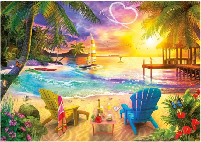 Educa Puzzle Spiaggia degli innamorati 1000 pezzi