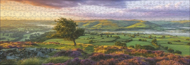 Puzzle Panorama Fioritura Porpora 1000 Pezzi