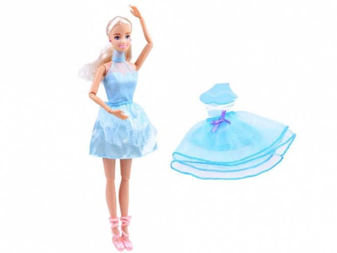 Anlily bambola ballerina in abito blu