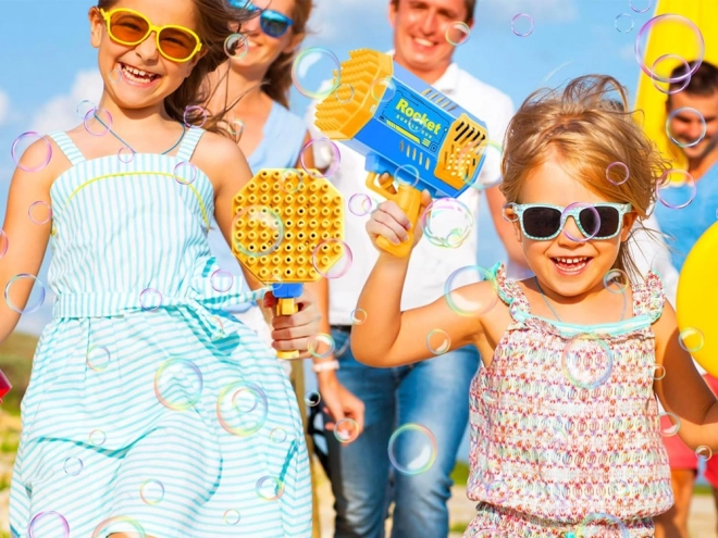 Pistola per bolle di sapone set luce + liquido per bambini ZA4976