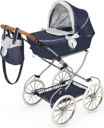 DeCuevas passeggino pieghevole per bambole Vintage 2025 con borsa, altezza manico 81 cm