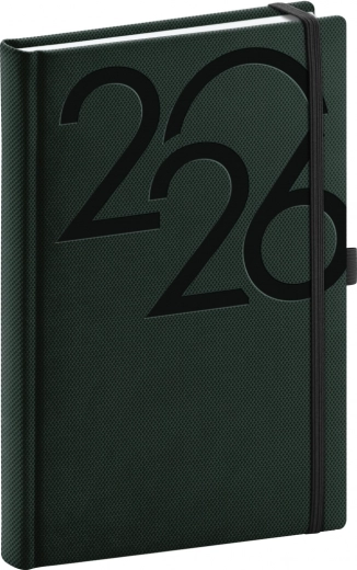 Agenda giornaliera Notique Ajax 2026 verde