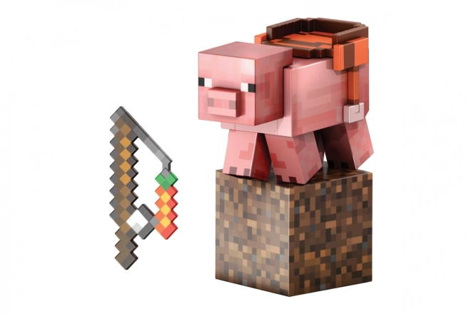 Minecraft figurina da collezione Pig livello Diamante