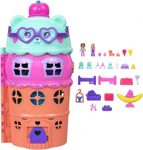Polly Pocket Casetta Ghiacciata con piscina