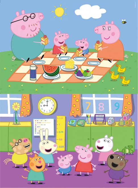 Puzzle Peppa Pig Clementoni 2x60 pezzi