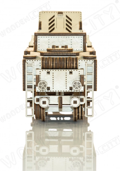 Puzzle 3D in legno Espresso WOODEN CITY con vagone e binari