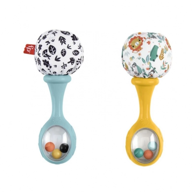 Fisher-Price Maracas per Bambini con Foglie e Animali