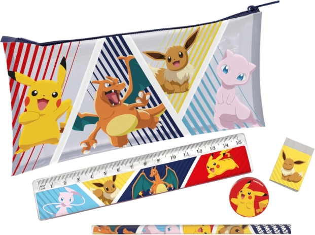 Astuccio Pokémon con accessori 19 × 11 cm