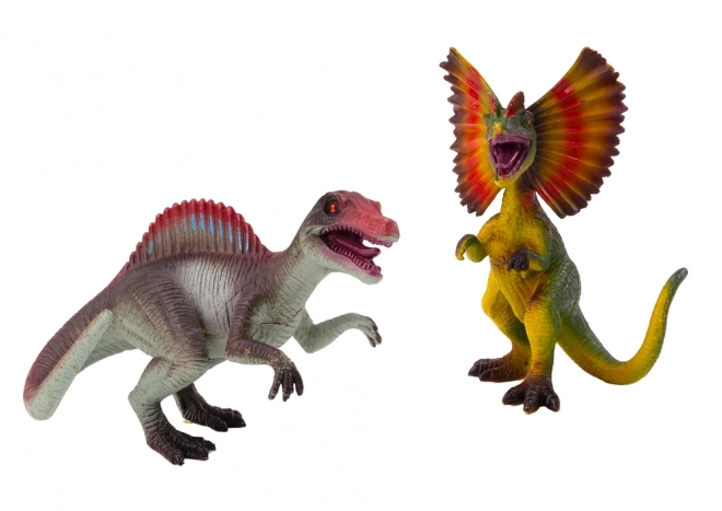 Set Spinosauro e Dilophosaurus - Figurine realistiche dinosauro