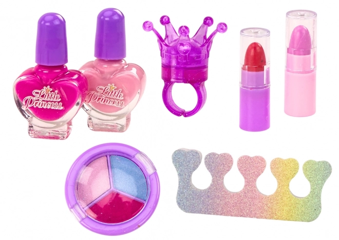 set di bellezza unicornio con beauty case in peluche