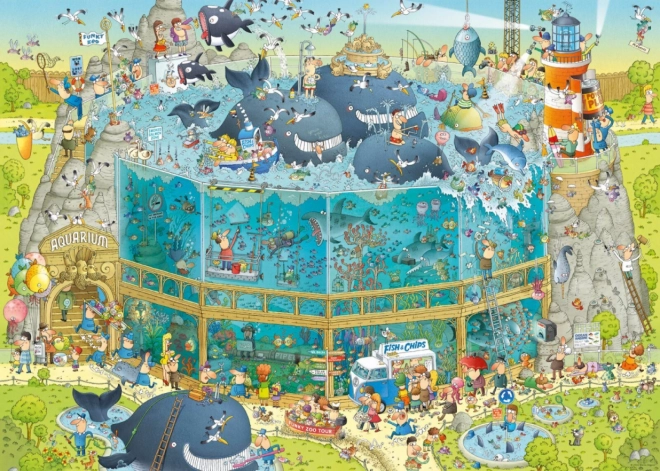 Puzzle Heye zoo in Cantiere ocean 1000 pezzi